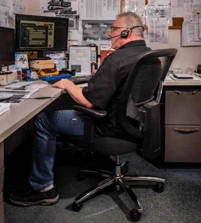 Yushin Customer Service Rep on Service Call